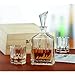 Nachtmann Aspen collection Decanter Set with Stopper and 2 Whisky Tumblers, Dishwasher safe clear crystal glass made for bourbon, scotch, vodka, tequila, wine, great for gift for men