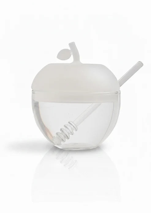 Allison Pearl Design Large Apple Honey Dish