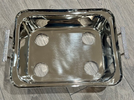 S & S Elegant Gifts Aluminum Diamond Design Pan Holders