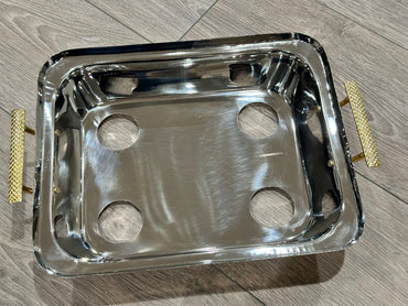 S & S Elegant Gifts Aluminum Diamond Design Pan Holders