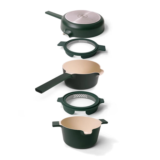 Alva Neat 5-Piece Nested Nonstick Ceramic Cookware Set