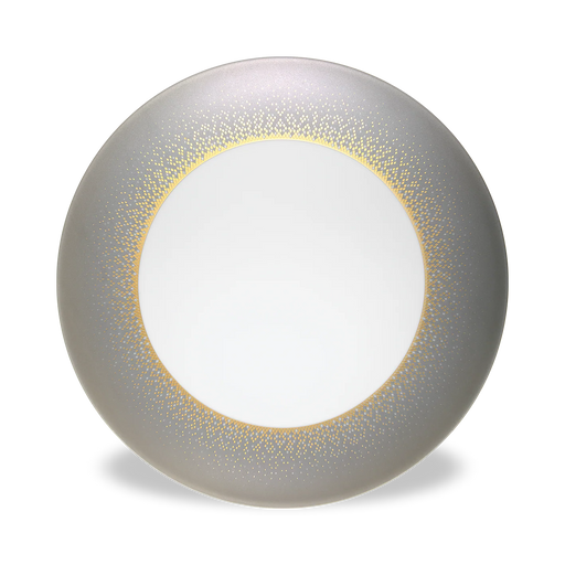 Haviland Souffle d'Or Large Dinner Plate in Eclipse Grey