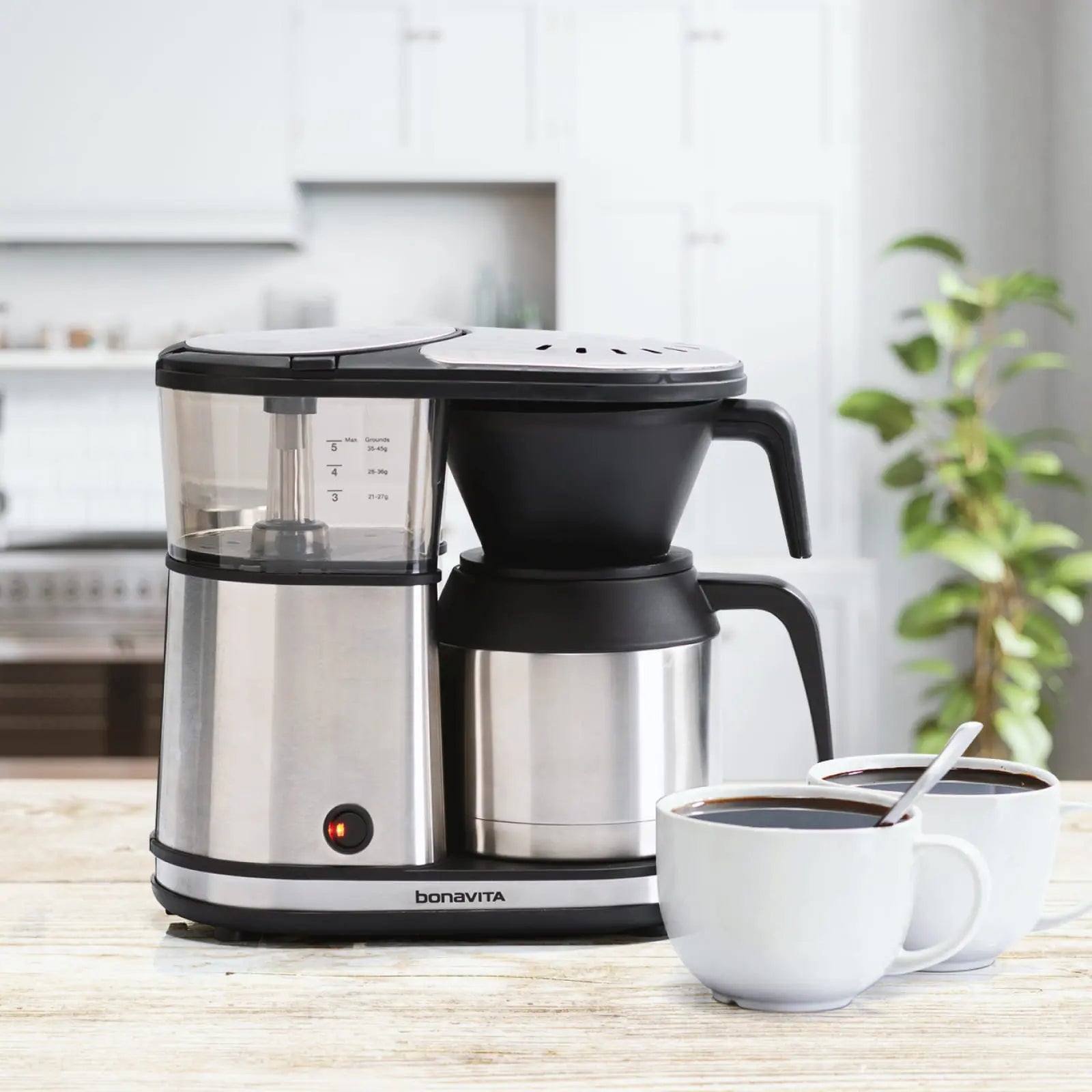 Bonavita 5-Cup Drip Coffee Brewer One-Touch with Thermal Carafe Coffee Brewer