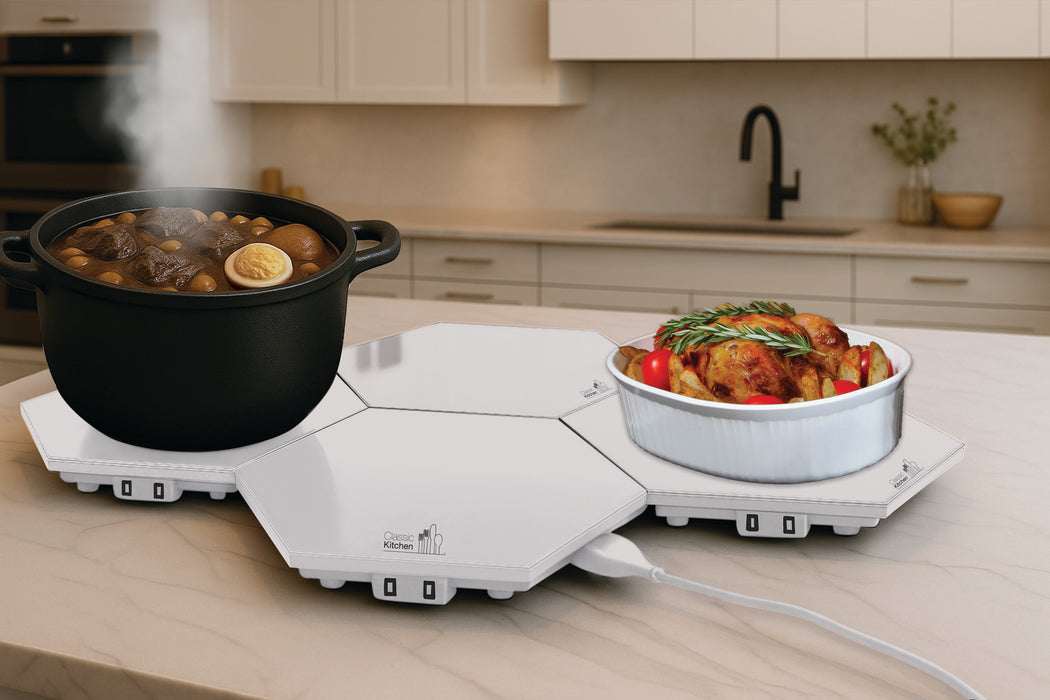 Classic Kitchen Modular Hexagon Plata 4 Pack Set