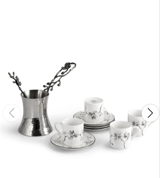 Michael Aram Black Orchid Coffee Pot & Demiset