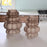 BT Shalom Frosted Bubble Shaped Glass Vase