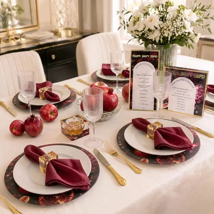 BT Shalom Velvet Orchard Pomegranate Simanim Card