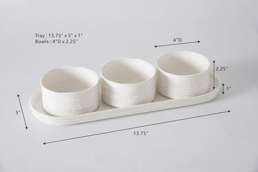 Pampa Bay Le Blanc Entertaining Set - 4pc