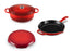 Le Creuset 3 Piece Cerise Cookware Bundle - Kitchen Clique Exclusive