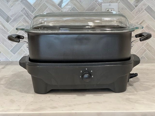 Classic Kitchen "Plata" Slow Cooker with Flat Glass Top