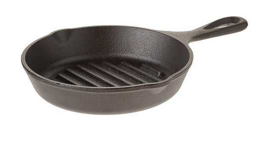 Lodge Cast Iron Grill Pan, 6.5 Inch