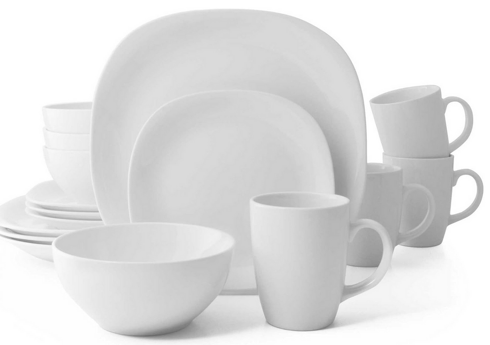 Thomson Pottery 16-pc. White Quadro Set