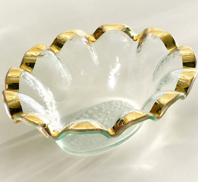 annieglass Ruffle Dip Bowl