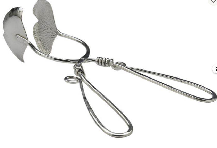 Michael Aram Ginkgo Scissor Tongs SPECIAL