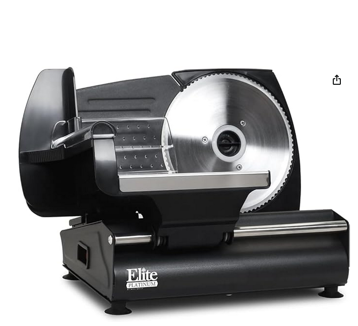 Elite Gourmet EMT-503B Ultimate Precision Electric Deli Food Meat Slicer