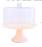 Godinger Lucente Pink Resin Cake Stand & Dome