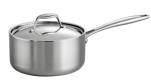 Tramontina Tri-Ply Clad Stainless Steel 3-Quart Sauce Pan with Lid