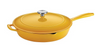 Tramontina Enameled Cast Iron Skillet with Lid, 12-inch Frying Pan, Sunrise
