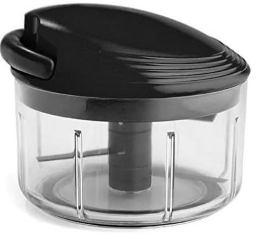Kuhn Rikon Swiss Pull Chop Vegetable Chopper Black