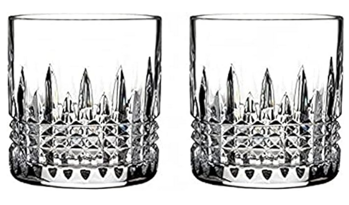 Waterford Connoisseur Lismore Diamond Straight Tumbler Set of 2