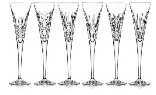 Waterford Heritage Toasting Flutes, Set of 6