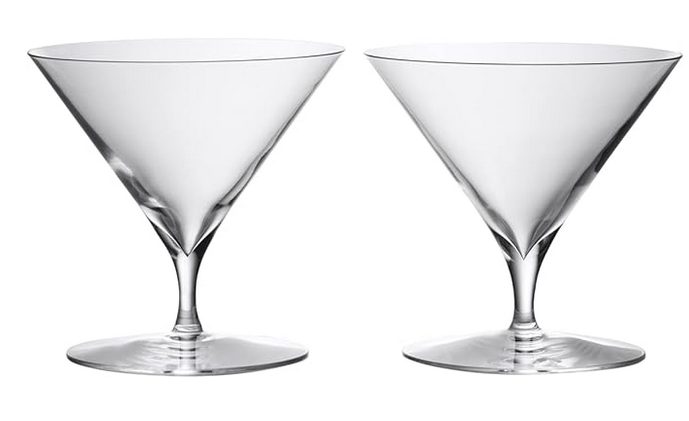 Waterford Elegance Martini Glass, Set of 2,10Fl oz