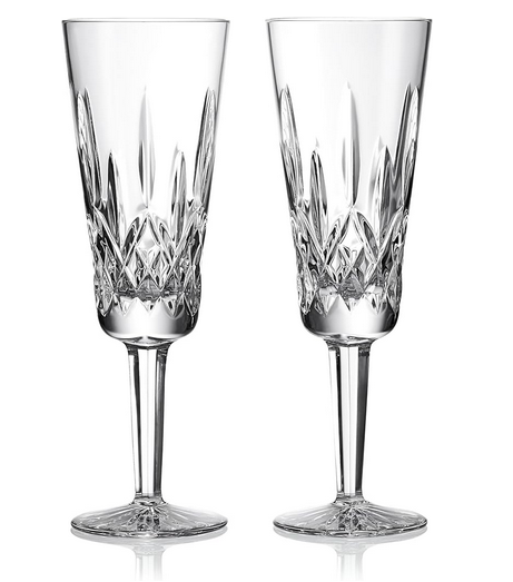 Waterford Lismore Flute, Set of 2, 7.5oz, Clear