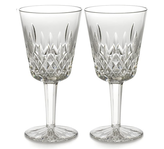 Waterford Lismore Goblet Pair