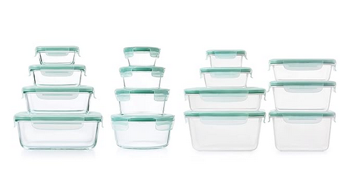 OXO Good Grips 30 Piece Smart Seal Glass & Plastic Container Set