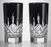 Waterford Lismore Black Crystal Hiball, set of 2