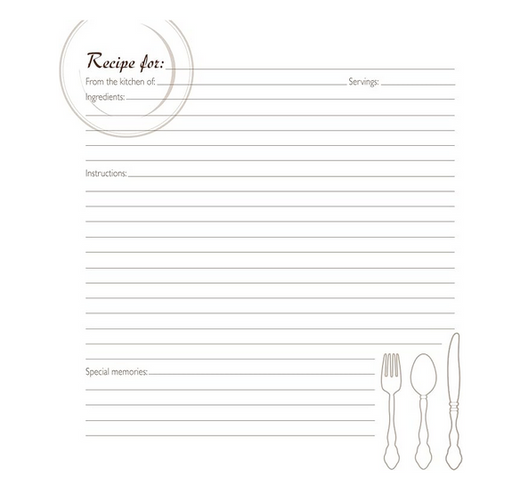 C.R. Gibson Family Recipe Binder Cookbook Refill Pages, 40pc