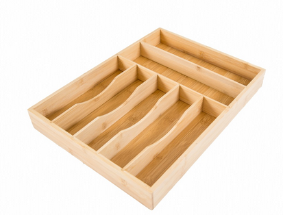 Lipper Bamboo 7 Compartment Utensil Holder