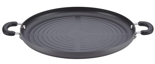 Circulon Classic Hard-Anodized Nonstick Jumbo Grill Pan, 14-Inch, Gray