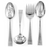 Ginkgo Dynasty 4-Piece Stainless Steel Hostess Serving Set