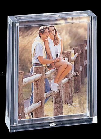 Huang acrylic Box Double Face 5 X 7 Picture Frame