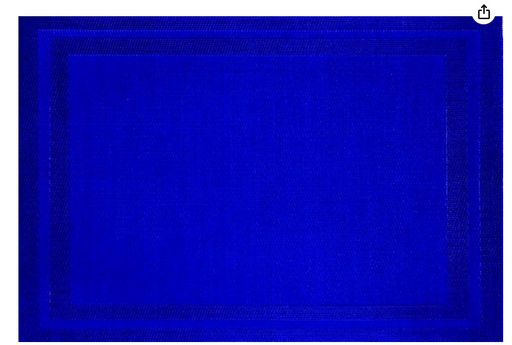 Pacific Merchants Cobalt Blue Placemat, 17" x 12", Set of 4