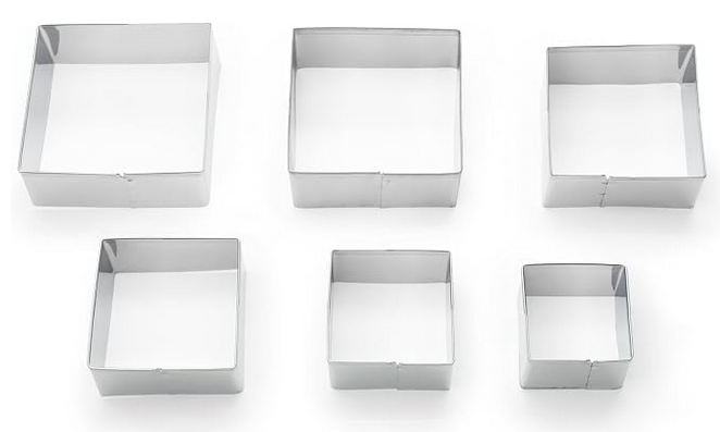 Fox Run, 1 x 2.75 x 2.75 inches, Cookie Cutter Set
