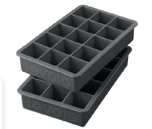 Tovolo Charcoal Silicone Ice Cube Trays