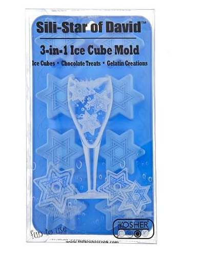 The Kosher Cook 3 in 1 Silicone Star of David Ice Mold