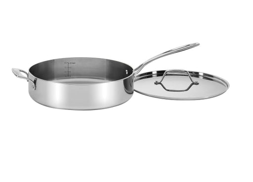 Cuisinart custom clad 5.5qt saute pan with helper handle & cover