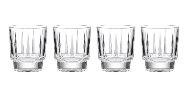 Reed & Barton Estate Double Old Fashion Glasses, Set Of 4