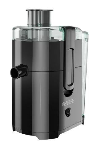 BLACK+DECKER 400-Watt Fruit and Vegetable Juice Extractor, Black, JE2400BD