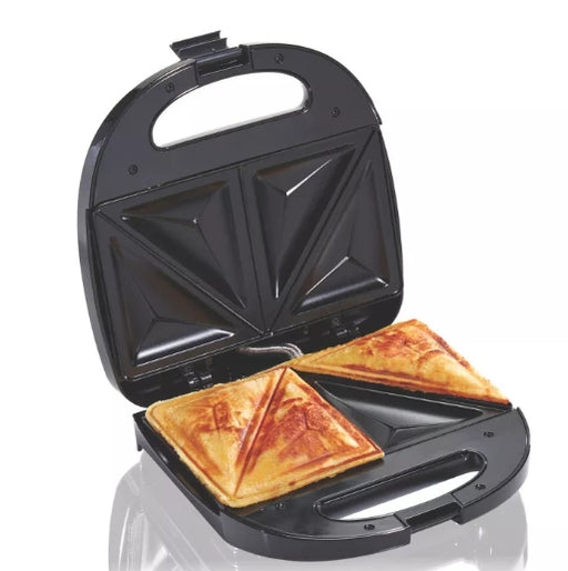 Hamilton Beach Sandwich Maker 25430G: Nonstick Griddle, Breakfast & Grilled Cheese, 820W, Black