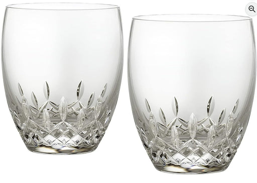 Waterford Lismore Essence, Set of 2 Double Old Fashioned, 14 oz, Clear