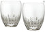 Waterford Lismore Essence, Set of 2 Double Old Fashioned, 14 oz, Clear