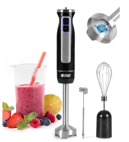 COMMERCIAL CHEF Multi-Purpose 8 Speed Immersion Hand Blender