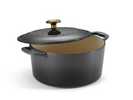 Tramontina 5.5 Qt Enameled Cast-Iron Series 1000 Covered Round Dutch Oven