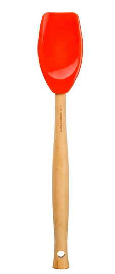 Le Creuset Silicone Craft Series Spatula Spoon, 11 3/8" x 2 1/8", Caribbean