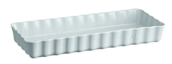 Emile Henry Slim Rectangular Tart Dish, Small 6" x 14" - 1.7 qt