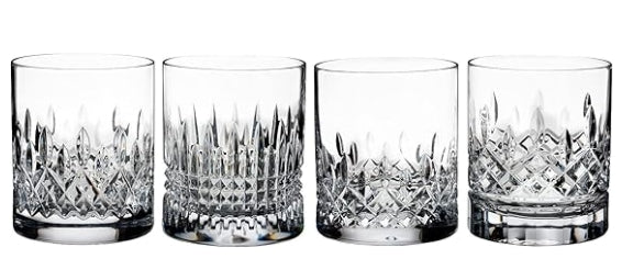 Waterford Crystal Short Stories Lismore Evolution Double Old Fashioned, Set of 4